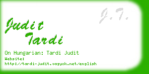 judit tardi business card